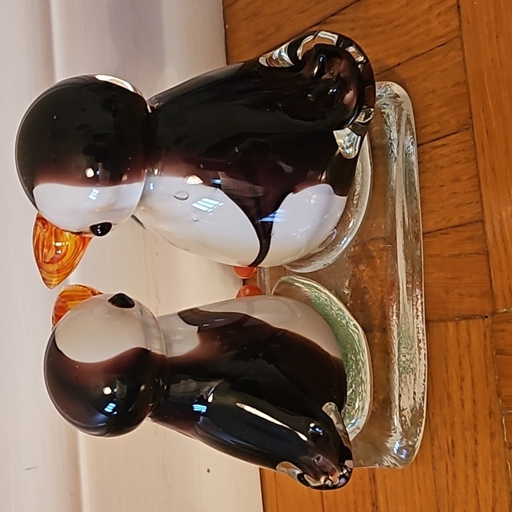 Vintage 1970s glass penguins 🐧 ♥️ - Picture 4 of 9